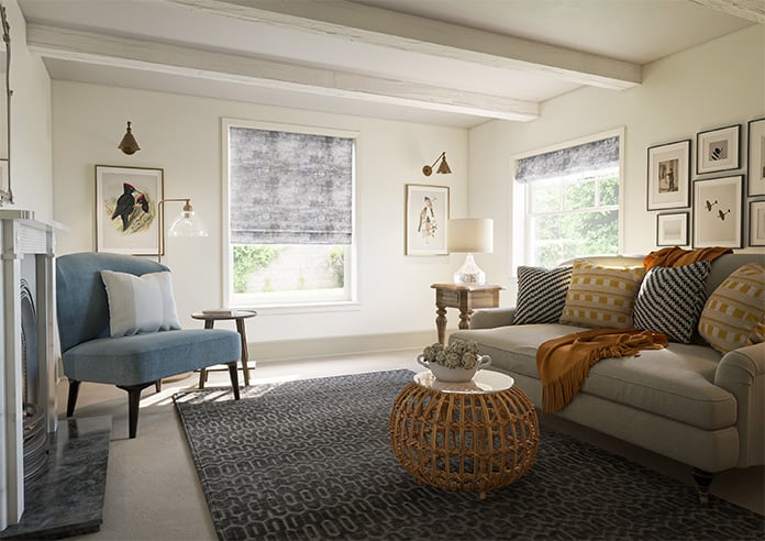 Nebula, Aluminium - Motorised Roman Blind - Image 6